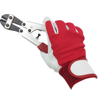 小野商事 バンディット豚甲メリマジック 白/赤 L AG5163 1セット(2双)