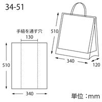 シモジマ ポリ袋 バイオレイニーポリ 34-51 (2才用) 006607153 1袋(50枚)