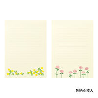 デザインフィル 便箋 しあわせ 道の草花 20541006 1個