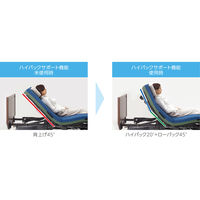 【介護ベッド】アーデル 3Mポジショニング 液晶リモコン 一括ロック 木製DB　プラッツ　P400-73BF1　1台（直送品）