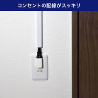 朝日電器 スペースアダプタ 縦型 A-372B(W) 1個