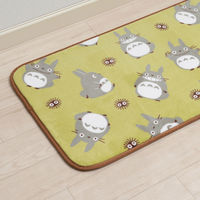 センコー となりのトトロ　ちらし　インテリアマット　約50×120cm　グリーン TOI221105 1枚（直送品）
