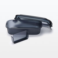 無印良品 洗いやすい弁当箱 約500ml 黒 良品計画