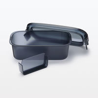 無印良品 洗いやすい弁当箱 約670ml 黒 良品計画