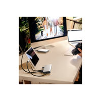 ドッキングステーション USB Type-C接続 7 in 1 HDMIポート LANポート SDカードスロット搭載 USBハブ Belkin 1個