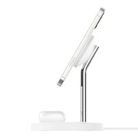 MagSafe充電器 2in1 15W高速充電 ワイヤレス充電 MFi認証 iPhone AirPods対応 ホワイト 1個