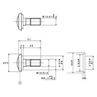 ノムラテック 快適防犯 超広角空転式 NEWドアスコープ 180°シルバー N-2064　10個（直送品）