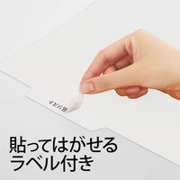 プラス PP個別フォルダー+ A4 ホワイト 白 1袋（5冊入） 86810（わけあり品）
