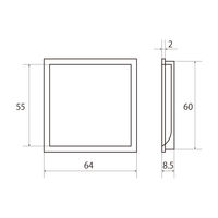 New Hikari (ニューヒカリ）　桑 角チリ落し(アカシア) 大　SH-THKS65　清水　20個（直送品）