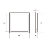 New Hikari (ニューヒカリ)　桑 角チリ落し(アカシア) 中　SH-THKS45　清水　2個（直送品）