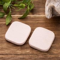 ECOMONO エコモノ 天然ゴム100％のしっとりパフ 長角形 2P 2個 貝印 メイクスポンジ