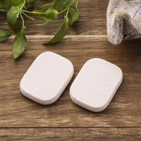 ECOMONO エコモノ 天然ゴム100％のしっとりパフ 長方形 2P 4個 貝印 メイクスポンジ
