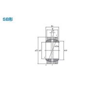 THK 球面軸受 SB35 1セット(2PC)（直送品）