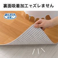 サンコー 防水 トイレマット 拭ける 床汚れ防止 ベージュ ウッド 55×43cm おくだけ吸着 KV-15 日本製  10枚