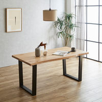 【軒先渡し】後藤家具物産 ダイニングテーブル 幅1800×奥行850×高さ710mm  ナチュラル VT-01-NA-180 1台（直送品）