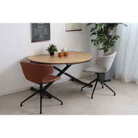 【軒先渡し】東馬 アーマー ラウンドチェア　 キャメル 54671460 1台（直送品）