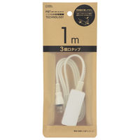 オーム電機 ３個口１ｍスリムタップＥＤＬＰ２２ 00-1591 1個