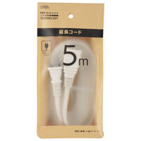 オーム電機 5m延長コードEDLP22 00-1558 1個