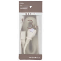 オーム電機 3m延長コードフリープラグ22 00-1614 1個