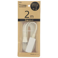 オーム電機 3口2mスリムタップEDLP22 00-1592 1個