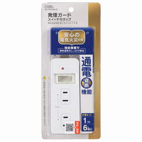 オーム電機 発煙ガードタップ6口1mS3 00-5347 1個