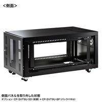 サンワサプライ 19インチマウント型サーバーラック(9U・D1100) CP-SVT9U 1個（直送品）