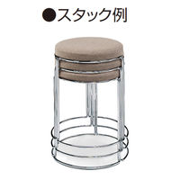 【組立設置込】コクヨ CK-750 スツール ロータイプ ライトグレー×カッパー K18-C81C-G2E21 1脚（直送品）