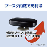 サン電子 屋内外兼用 地デジ放送用 UHFアンテナ(黒) SDA-5-2-K 1台