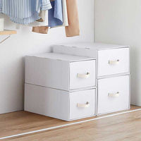 ベストコ 収納 ボックス 幅39×奥行53×高さ30cm ホワイト ND-9540 L39 Reuse Dan Box シリーズ 1個（直送品）