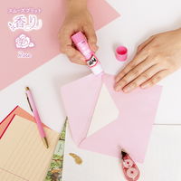 プラス スティックのり 香りプリット レギュラーサイズ 約10g バラ 29773 1本