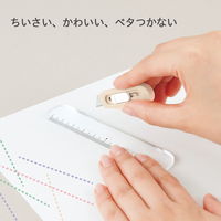 プラス チームデミ カッター + ルーラー(定規) くるみ 31465 1セット(5パック)