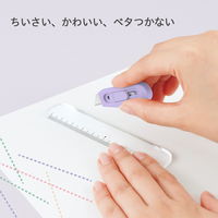 プラス チームデミ カッター + ルーラー(定規) ふじ 31463 1セット(5パック)