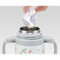 超軽量両手ストローステンレスボトル 240ml ムーミン星 スケーター