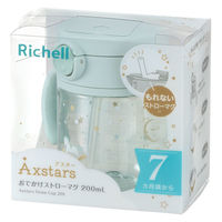 【7ヵ月頃から】アスター おでかけストローマグ ライトブルー 200ml リッチェル