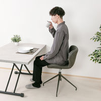 武田コーポレーション 回転式 ダイニングチェア shell A2-KD47DGRY 1箱（直送品）