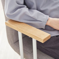 武田コーポレーション 肘付き デザインチェア A2-TD60LGRY １箱（直送品）