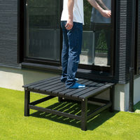 武田コーポレーション アルミ縁台9092 AL-9092GY １箱（直送品）