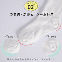 スクールソックス 子ども ハイソックス 吸汗速乾 ズレ防止 ホワイト 4足セット Bepit socks003 19-22cm（直送品）