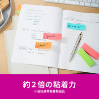 スリーエム(3M) ポストイット ふせん 付箋 強粘着 75mm×25mm マルチカラー1 1箱（24冊入） 5001SS-MC-1N