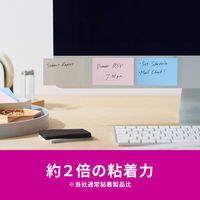 スリーエム(3M) ポストイット ふせん 付箋 強粘着 ノート 75mm×50mm マルチカラー9 1ケース（4冊入） 656SS-MC-9