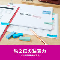 スリーエム(3M) ポストイット ふせん 付箋 強粘着 見出し 50mm×15mm マルチカラー2 1ケース（8冊入） 700SS-MC-2N