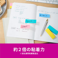 スリーエム(3M) ポストイット ふせん 付箋 強粘着 75mm×25mm マルチカラー3 1ケース（8冊入） 500SS-MC-3N