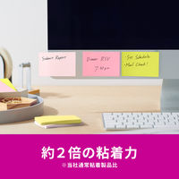 スリーエム(3M) ポストイット ふせん 付箋 強粘着 ノート 75mm×50mm マルチカラー4 1ケース（4冊入） 656SS-MC-4N
