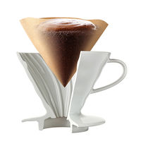 HARIO（ハリオ）ペーパーフィルター 100枚入 ブラウン 1～2杯用 V60 01 VCF-01-100M 1個