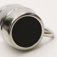 イトウ 真空断熱ステンレスジョッキ 樽型 350ml HED-9498 1セット（24個）（直送品）