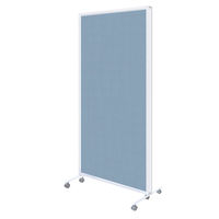 トーカイスクリーン 折りたたみ3連スクリーン 幅2784×奥行476×高さ1803mm ブルー SAN-1827 ブルー 1台（取寄品）