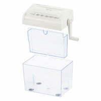 株式会社オーム電機 クロスカットハンドシュレッダー ホワイト 00-5646 1個