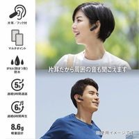 オーム電機 ワイヤレスシングルイヤホン ブラック 03-0420 1個