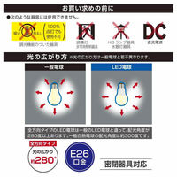 オーム電機 LED電球 E26 60形相当 昼白色 2個入 06-5521 1個