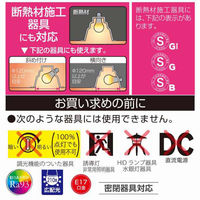 オーム電機 LED電球小形E17 60形相当 昼白色 2個入 06-5567 1個